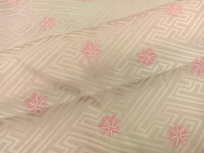 平和屋着物■長襦袢　無双仕立て　楓文　正絹　逸品　BAAX1466mz