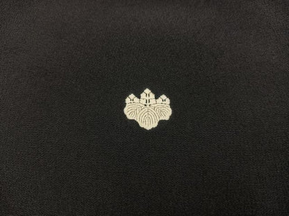 平和屋着物■豪華黒留袖 作家物 刺繍 枝葉文 暈し染め 金彩 正絹 逸品 BAAX1467mz