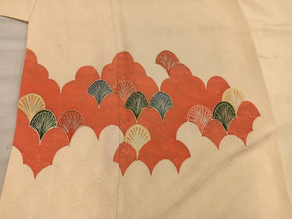 平和屋着物■訪問着 駒刺繍 青海波 金彩 正絹 逸品 BAAX1473mz