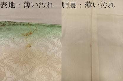 平和屋着物■豪華振袖 駒刺繍 孔雀花文 暈し染め 金彩 正絹 逸品 BAAX1475mz