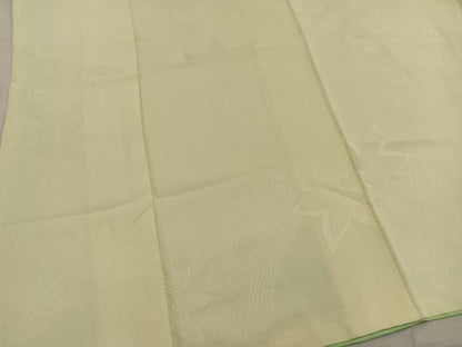 平和屋着物■上質な色無地 楓地紋 淡黄色 正絹 逸品 BAAX1488mz