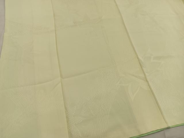 平和屋着物■上質な色無地 楓地紋 淡黄色 正絹 逸品 BAAX1488mz