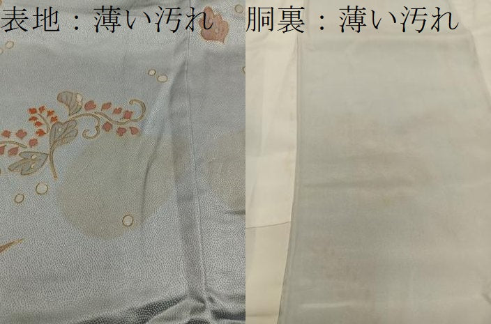 平和屋着物■訪問着 刺繍 草花文 金彩 正絹 逸品 BAAX1489mz
