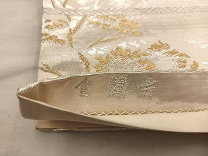 平和屋着物◎六通柄袋帯　金閣寺　金銀糸　正絹　逸品　BAAX1563mz