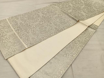 平和屋着物◎六通柄袋帯　鳳凰　プラチナ箔二重箔　正絹　逸品　BAAX1576mz