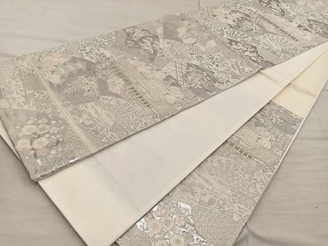 平和屋着物◎六通柄袋帯　平安の調べ　九百プラチナ二重箔　正絹　逸品　BAAX1592mz