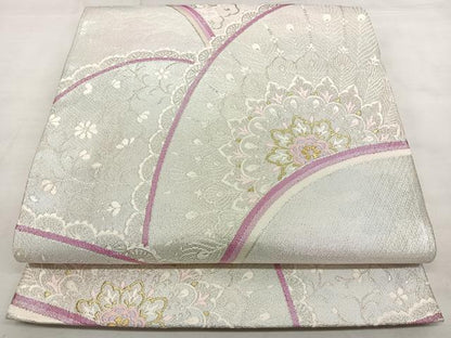 平和屋着物◎新佐賀錦　六通柄袋帯　唐織　正倉院花文　金銀糸　正絹　逸品　BAAX1715qw