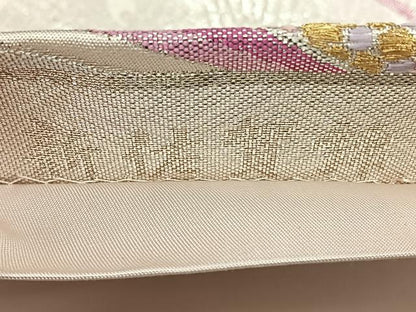 平和屋着物◎新佐賀錦　六通柄袋帯　唐織　正倉院花文　金銀糸　正絹　逸品　BAAX1715qw