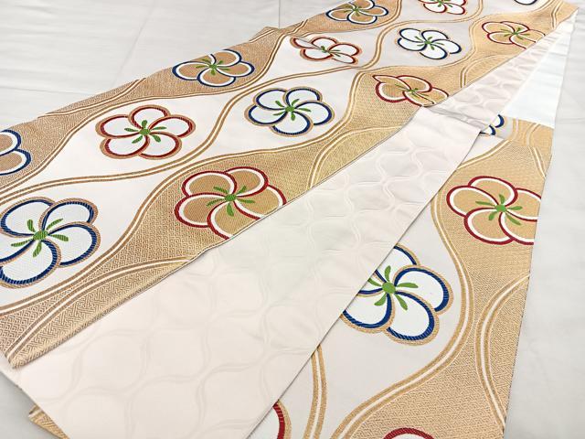 平和屋着物●六通柄袋帯　唐織　立涌花文　金糸　正絹　逸品　DABE1372op 平和屋着物◎六通柄袋帯 唐織 立涌花文 金糸 BAAX1755qw