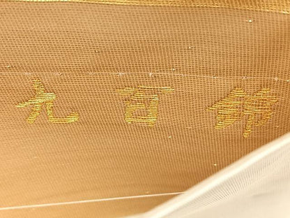 平和屋着物◎六通柄袋帯 唐織 几帳四季花文 九百錦 金糸 正絹 逸品 BAAX1771qw