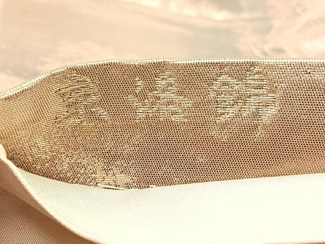 平和屋着物◎六通柄袋帯 京洛錦 風景文 金銀糸 二重引箔 正絹 逸品 BAAX1806hv