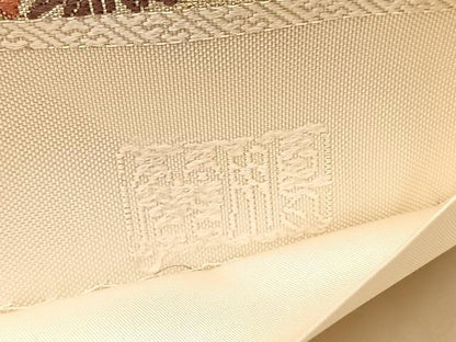 平和屋着物◎六通柄袋帯　唐子　雲取り有職花文　金銀糸　正絹　逸品　BAAX1828hv