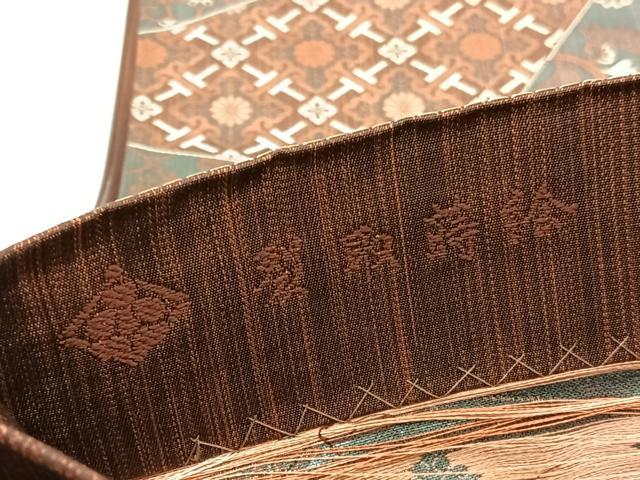 平和屋着物◎西陣　いづくら謹製　六通柄袋帯　裂取蒔絵　金糸　引箔　正絹　逸品　BAAX1839hv