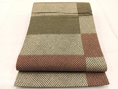 平和屋着物◎全通柄袋帯　鹿の子文様　正絹　逸品　BAAX1902hv