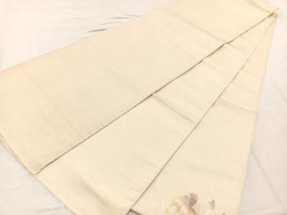 平和屋着物◎太鼓柄袋帯　手描き　牡丹　金彩　正絹　逸品　BAAX1906hv