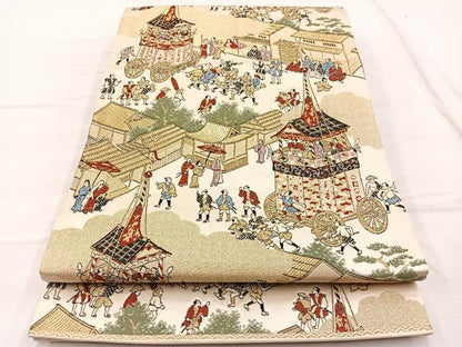 平和屋着物◎六通柄袋帯 唐織 祇園祭 金糸 正絹 逸品 BAAX2002hv