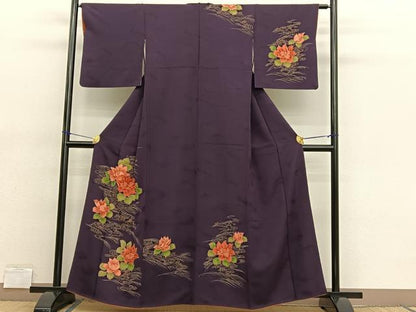 平和屋着物■訪問着 流水花文 金彩 正絹 逸品 BAAX2017hv