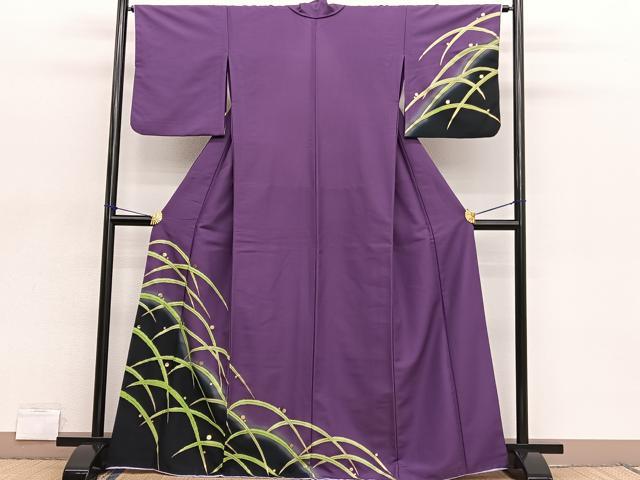 平和屋着物■訪問着 露芝文 暈し染め 金彩 胴抜き仕立て 洗える着物 BAAX2019hv