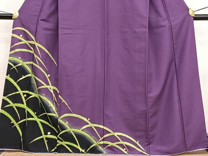 平和屋着物■訪問着 露芝文 暈し染め 金彩 胴抜き仕立て 洗える着物 BAAX2019hv