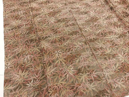 平和屋着物■上質な小紋　笹竹文　正絹　逸品　BAAX2023hv