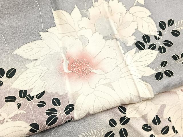 平和屋着物■訪問着 流水花文 暈し染め 正絹 逸品 BAAX2024hv