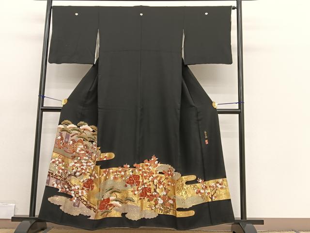 平和屋着物■豪華黒留袖　作家物　寿宝錦　金彩　正絹　逸品　BAAX2025hv