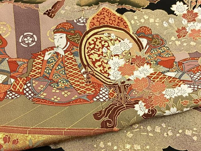 平和屋着物■豪華黒留袖　作家物　寿宝錦　金彩　正絹　逸品　BAAX2025hv