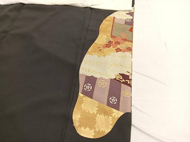 平和屋着物■豪華黒留袖　作家物　寿宝錦　金彩　正絹　逸品　BAAX2025hv