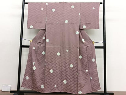 平和屋着物■上質な小紋　絞り　檜垣花文　正絹　逸品　BAAX2031hv