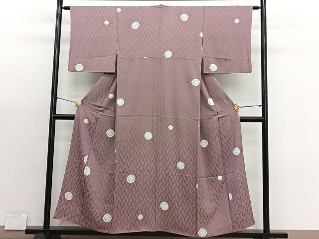 平和屋着物■上質な小紋　絞り　檜垣花文　正絹　逸品　BAAX2031hv
