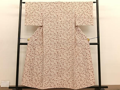 平和屋着物■上質な小紋 型染め 飛鳥文 正絹 逸品 BAAX2055hv