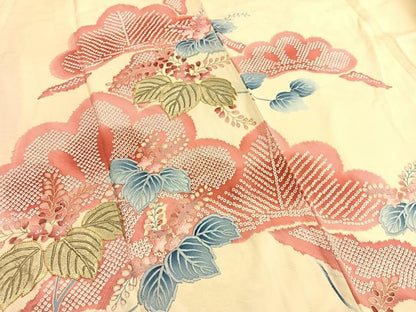 平和屋着物■訪問着 駒刺繍 松桐文 金彩 正絹 逸品 BAAX2066hv