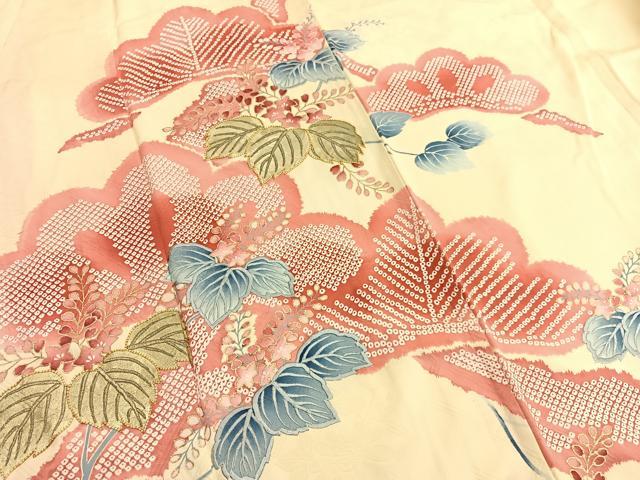 平和屋着物■訪問着 駒刺繍 松桐文 金彩 正絹 逸品 BAAX2066hv