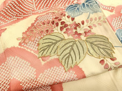 平和屋着物■訪問着 駒刺繍 松桐文 金彩 正絹 逸品 BAAX2066hv