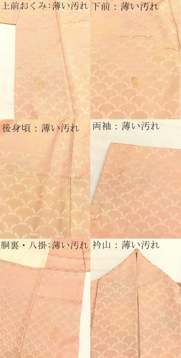 平和屋着物■上質な小紋 雪輪青海波 暈し染め 正絹 逸品 BAAX2074hv
