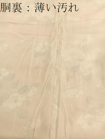 平和屋着物■上質な小紋 枝椿 金彩 正絹 逸品 BAAX2086hv