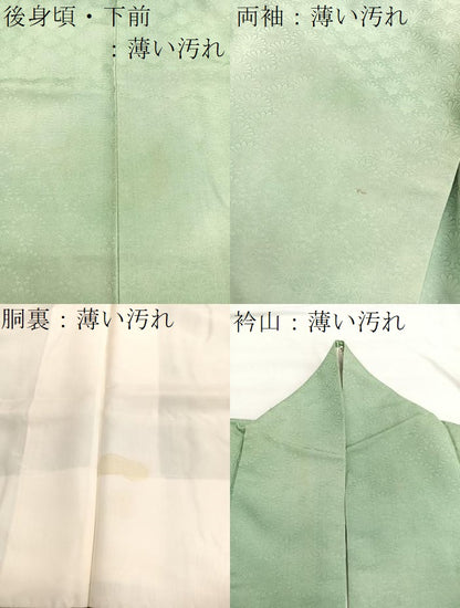 平和屋着物■上質な小紋 菊青海波 正絹 逸品 BAAX2089hv
