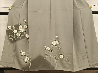 平和屋着物■訪問着 刺繍 枝椿 暈し染め 金彩 正絹 逸品 BAAX2100hv