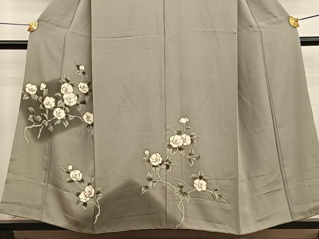 平和屋着物■訪問着 刺繍 枝椿 暈し染め 金彩 正絹 逸品 BAAX2100hv