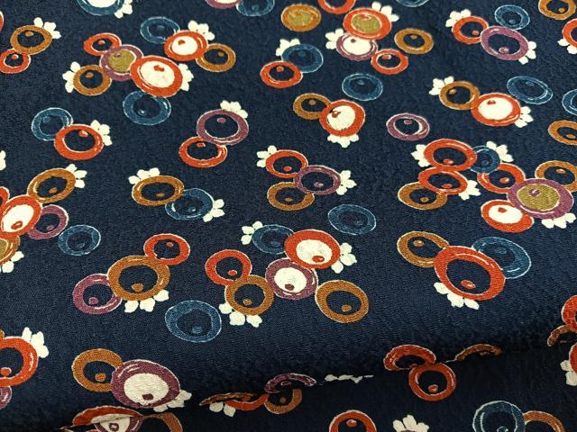 平和屋着物■上質な小紋　万寿菊　正絹　逸品　BAAX2108hv
