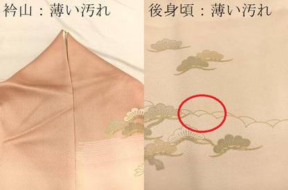 平和屋着物■訪問着　駒刺繍　御所解松竹梅　暈し染め　金彩　正絹　逸品　BAAX2120hv