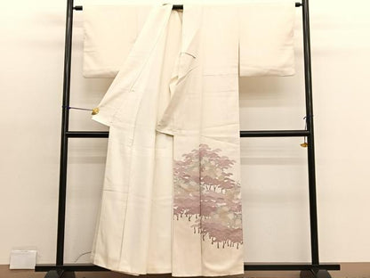 平和屋着物■豪華色留袖 刺繍 松林 金彩 正絹 逸品 BAAX2122hv