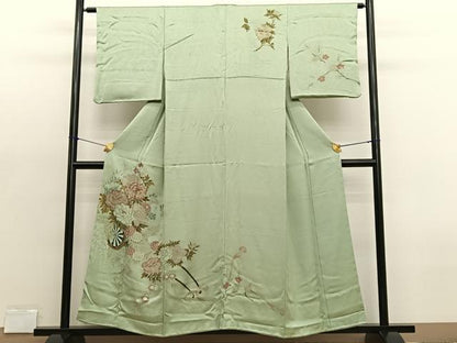 平和屋着物■訪問着　花車文　金彩　正絹　逸品　BAAX2124hv