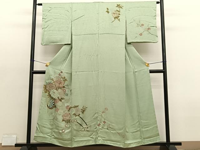 平和屋着物■訪問着　花車文　金彩　正絹　逸品　BAAX2124hv