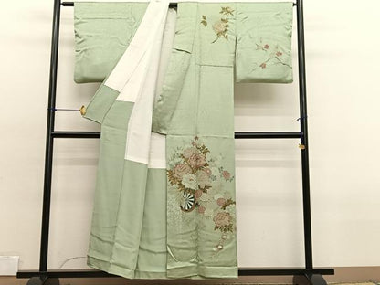 平和屋着物■訪問着　花車文　金彩　正絹　逸品　BAAX2124hv