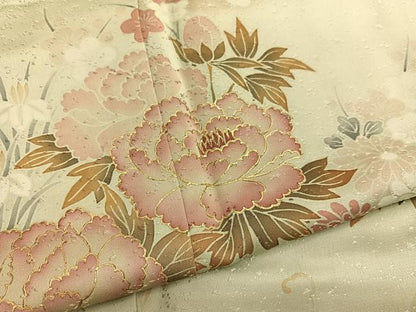 平和屋着物■訪問着　花車文　金彩　正絹　逸品　BAAX2124hv