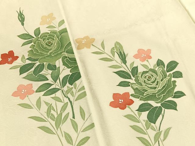 平和屋着物■訪問着 型染め 枝花文 金彩 正絹 逸品 BAAX2133hv