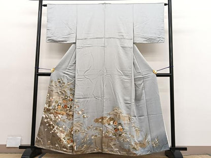 平和屋着物■豪華色留袖　鴛鴦流水花文　暈し染め　金彩　正絹　逸品　BAAX2172hv