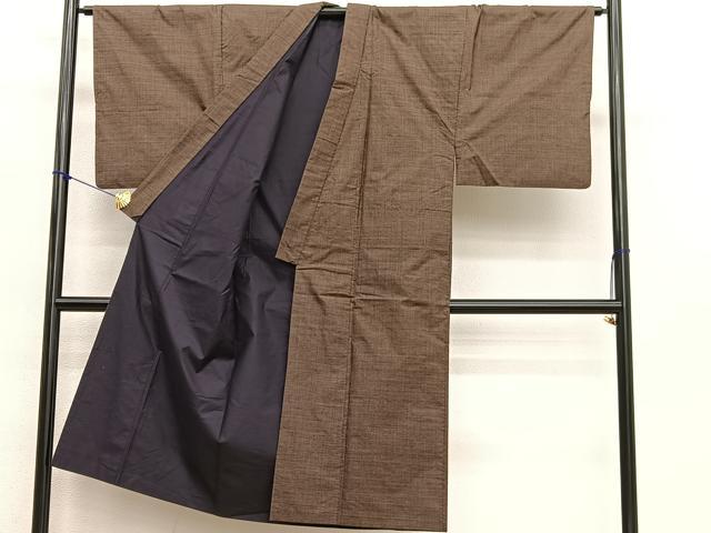 平和屋着物■男性　本場大島紬　アンサンブル　7マルキ　正絹　逸品　BAAX2177hv