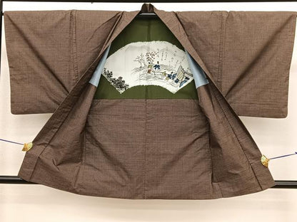 平和屋着物■男性　本場大島紬　アンサンブル　7マルキ　正絹　逸品　BAAX2177hv